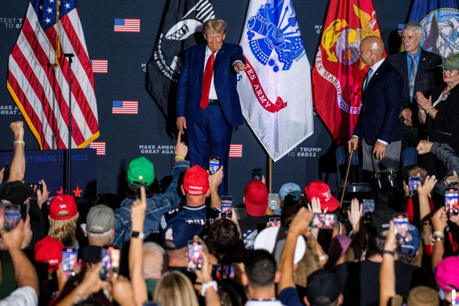 Donald Trump at a 2024 campaign rally