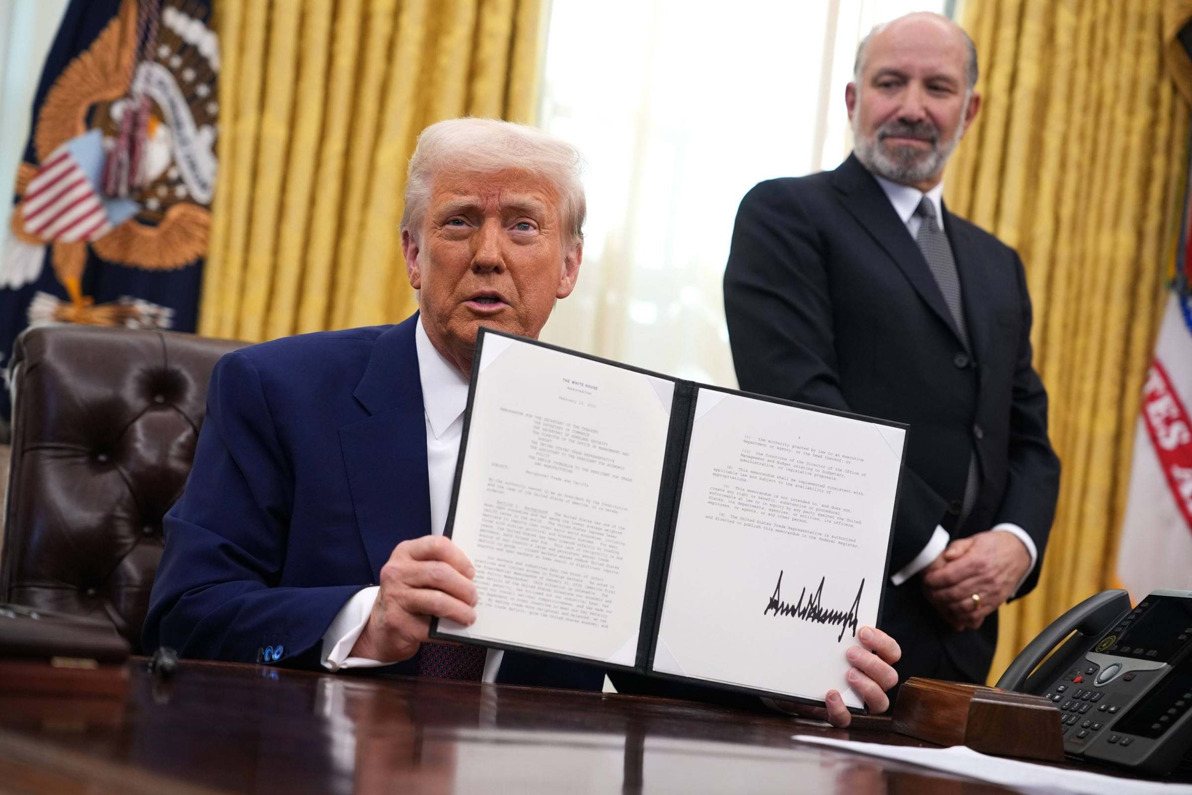 donald trump signs memorandum