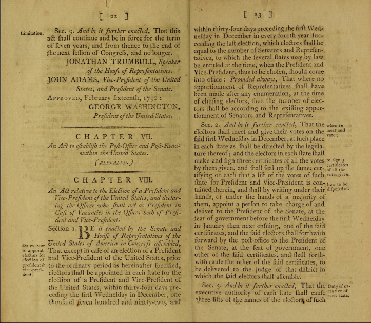 Presidential Succession Act document with Capitol building