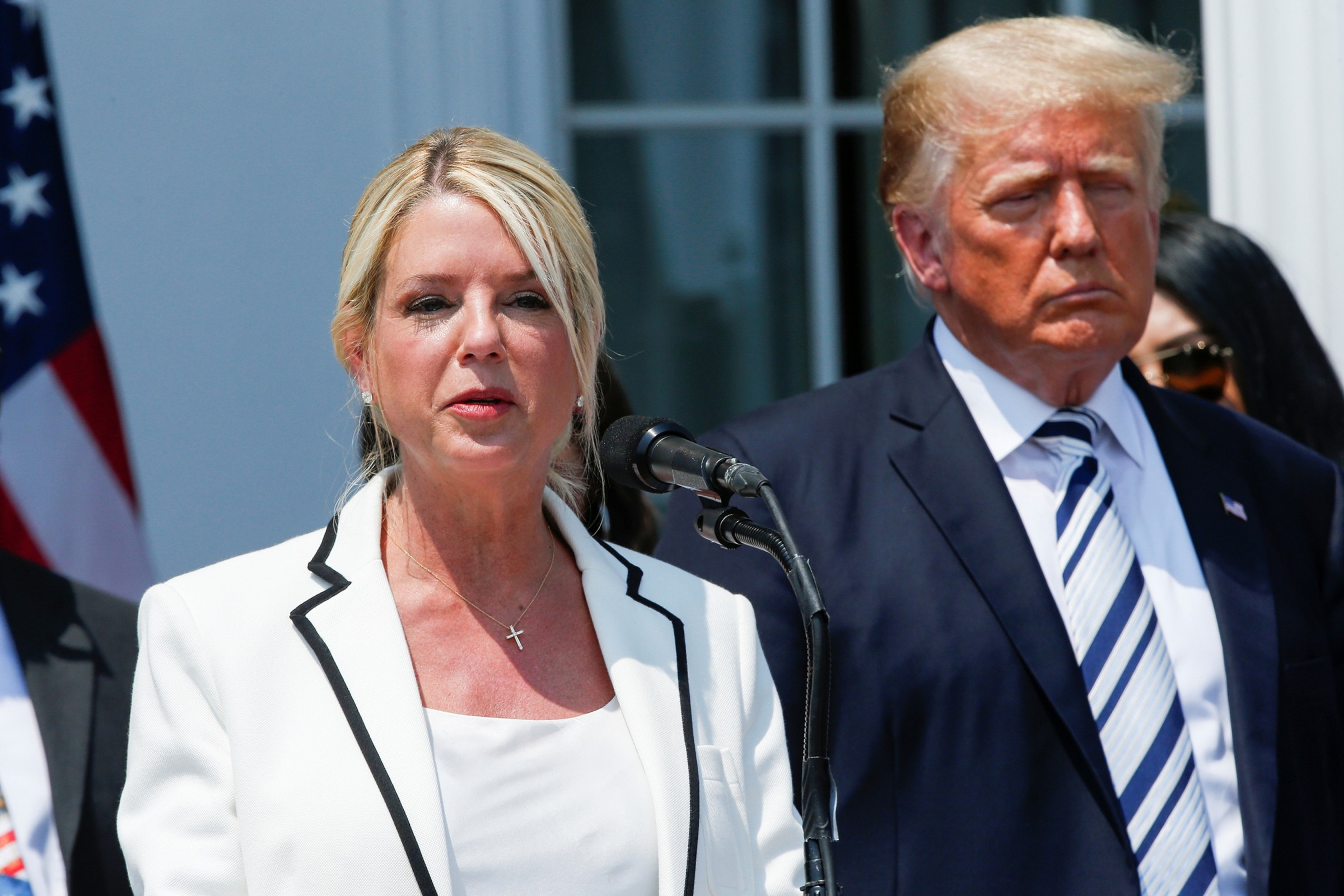 President Donald Trump and Attorney General Pam Bondi