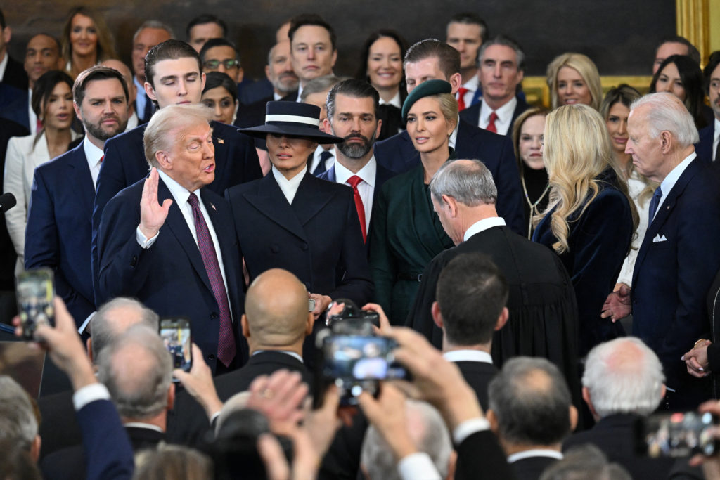 Donald Trump 2025 inauguration ceremony
