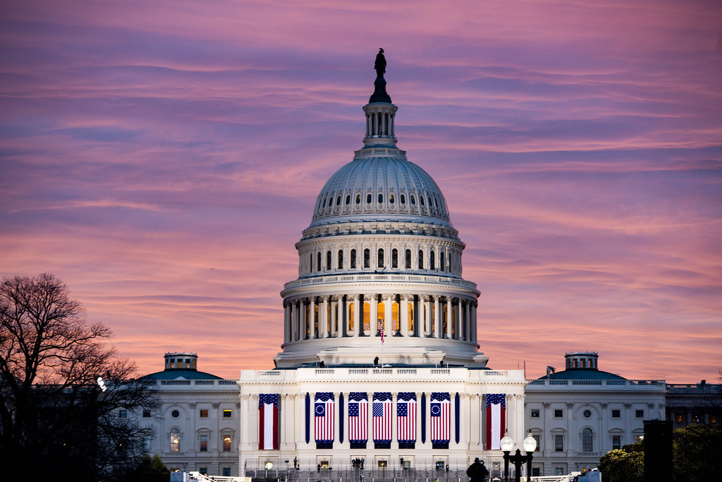 U.S. Capitol building at dawn