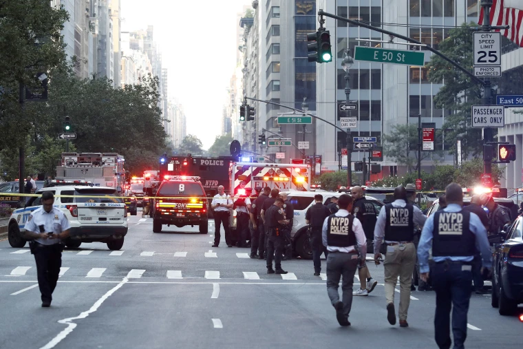 manhattan shooting crime scene