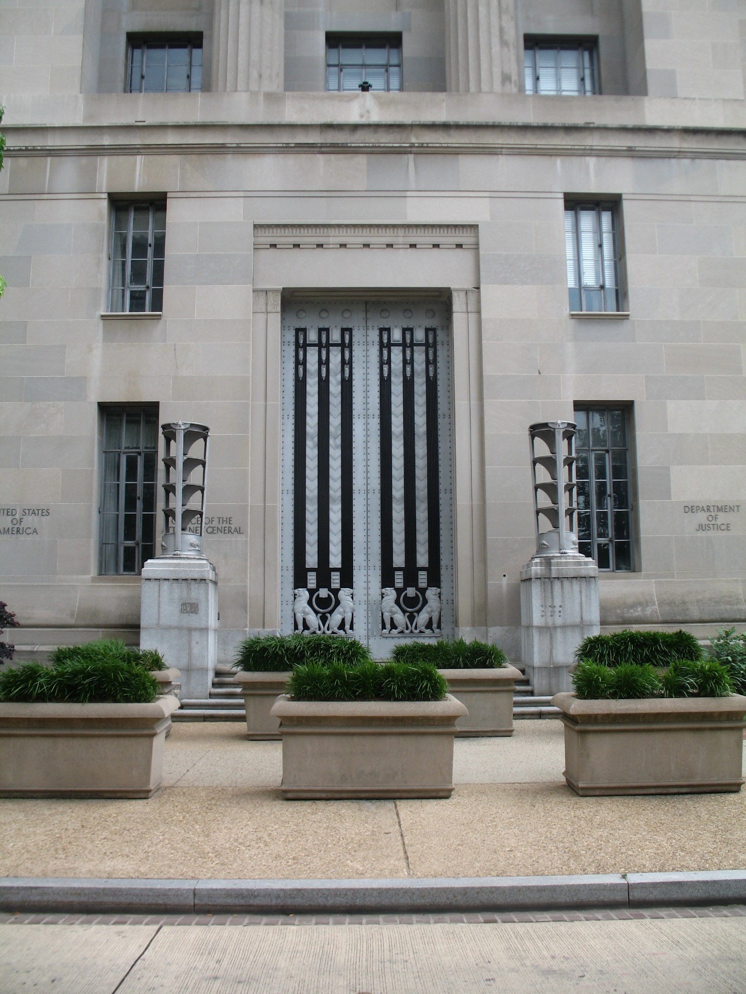U.S. Department of Justice main entrance