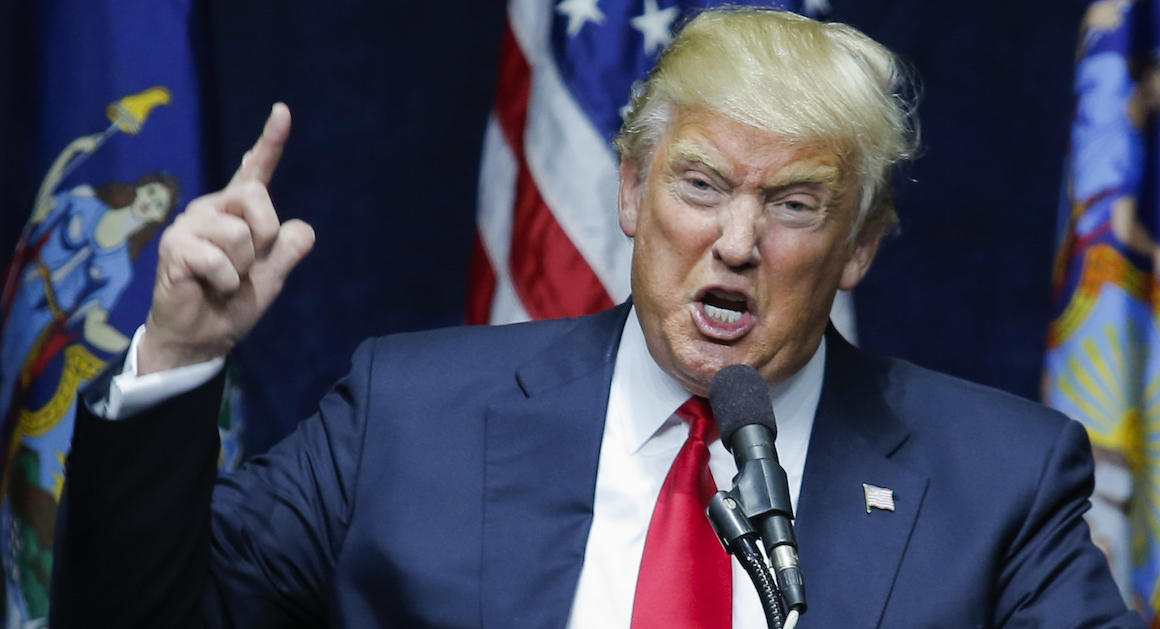 trump talking angrily