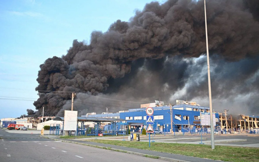 Mukachevo on Thursday Credit: AFP via Getty Images