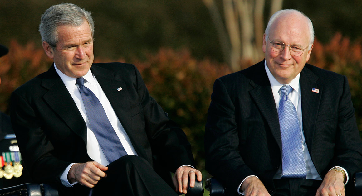 Bush and Cheney in White House meeting
