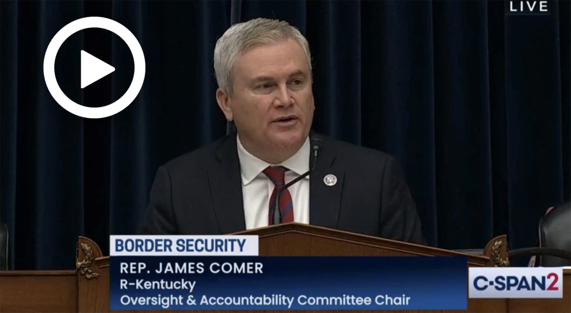 James Comer speaking at a hearing