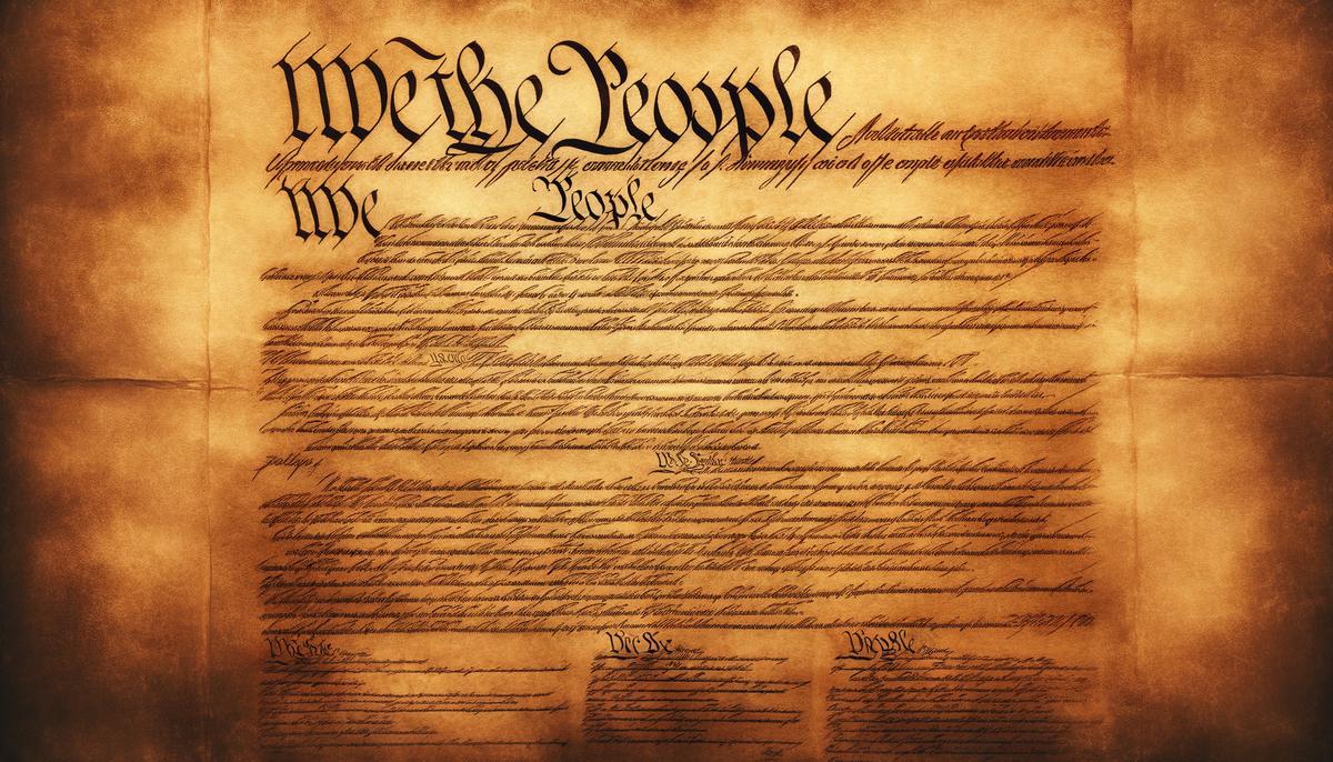 Close-up of the Intellectual Property Clause in the U.S. Constitution